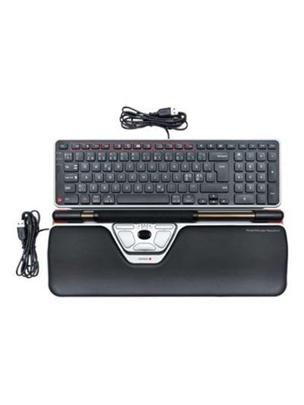 Contour RollerMouse Re:d Plus (incl. Balance Keyboard) - Keyboard and rollerbar set - Nordisk - Sort