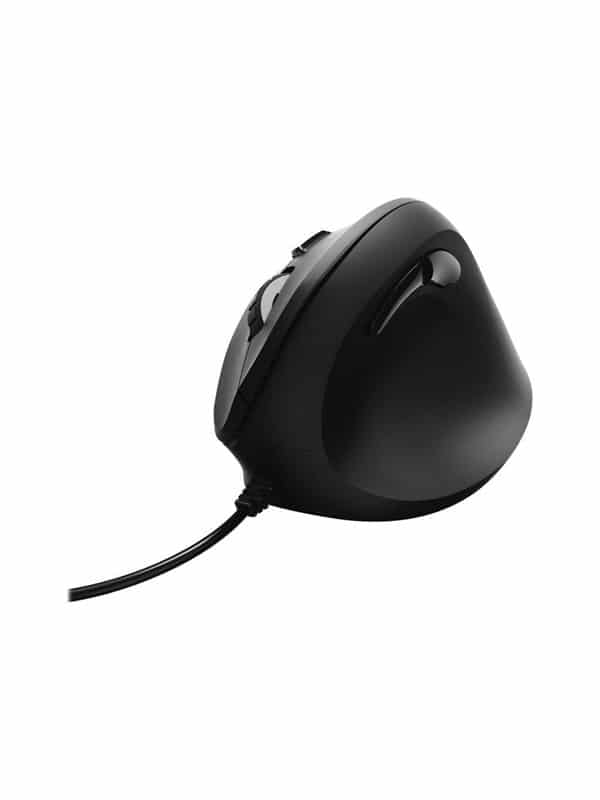 Hama Vertical Ergonomic - vertical mouse - USB - black - Vertical mouse - Optisk - 6 knapper - Sort