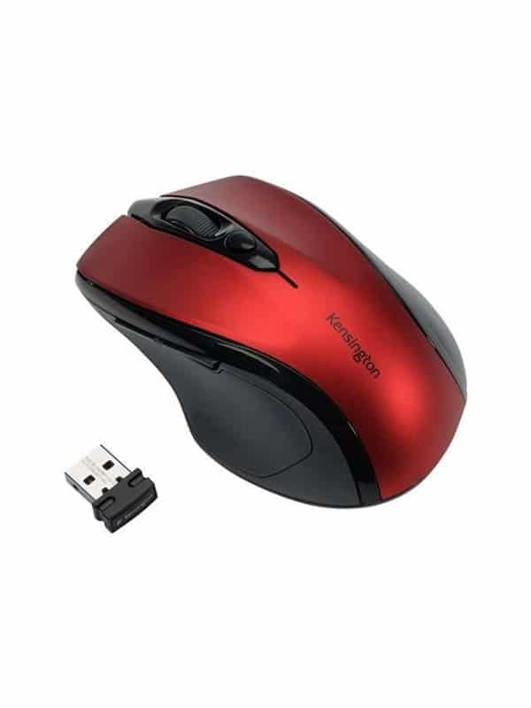 Kensington Pro Fit® trådløs mus - Rubinrød - Mus - Optisk - Rød