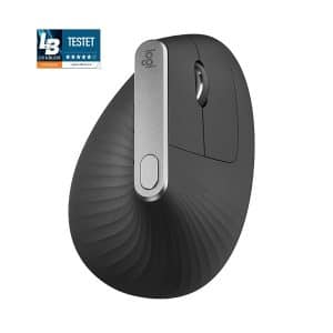 Logitech MX Vertical Advanced wireless Bluetooth - Mac & PC - Ergonomisk mus - Optisk - 6 knapper - Sort