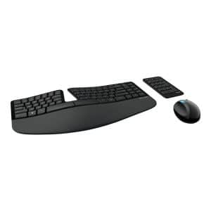 Microsoft Sculpt Ergonomic Desktop - US - Tastatur & Mus sæt - Engelsk - Sort