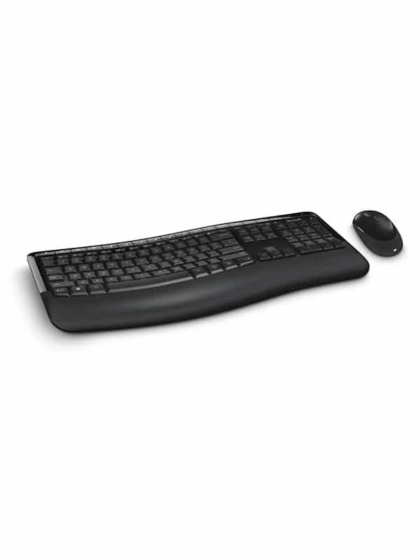 Microsoft Wireless Comfort Desktop 5050 - Tastatur & Mus sæt - Nordisk - Sort