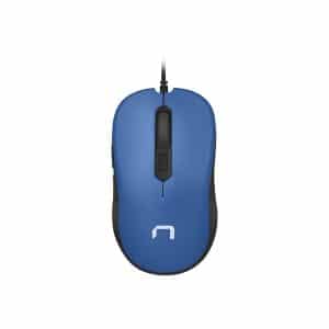 Natec Drake - mouse - USB - black blue - Mus - Optisk - 6 knapper - Sort