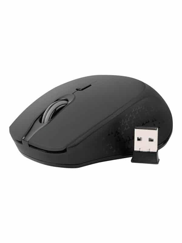 Natec Osprey - mouse - 2.4 GHz Bluetooth 3.0 Bluetooth 5.0 - black - Mus - Optisk - 4 knapper - Sort