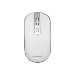 Gembird - mouse - 2.4 GHz - white silver - Mus - Optisk - 4 knapper - Sølv
