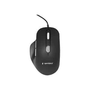 Gembird - mouse - USB 2.0 - black - Mus - Optisk - 6 knapper - Sort