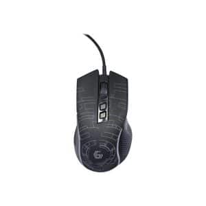 Gembird MUSG-RGB-01 - mouse - USB 2.0 - black - Mus - 7 knapper - Sort