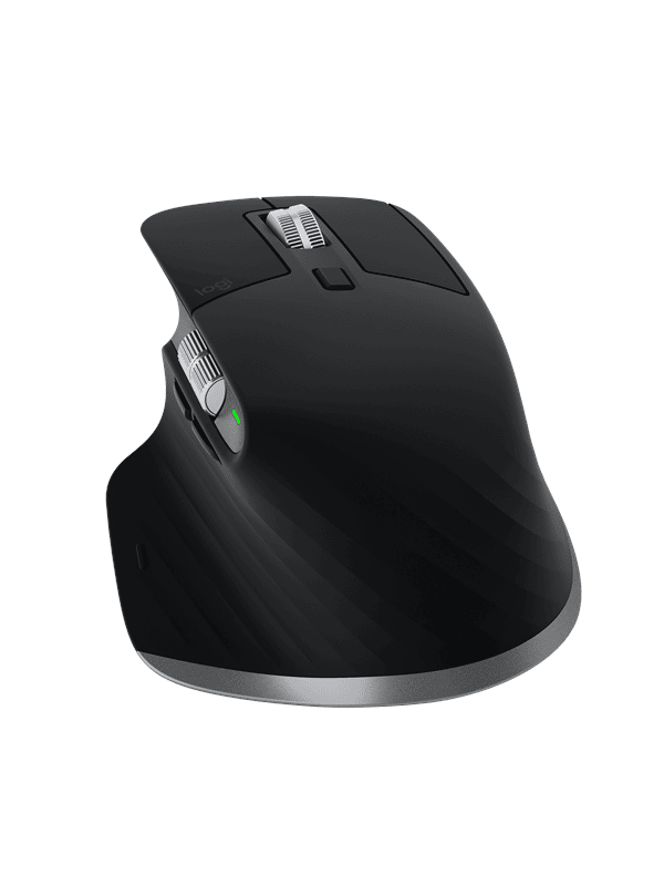 Logitech MX Master 3S for Mac Performance Wireless Mouse - Space Grey - Ergonomisk mus - Laser - 7 knapper - Sort