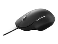 Microsoft Ergonomic Mouse - Mus - ergonomisk - optisk - 5 knapper - kabling - USB 2.0 - sort