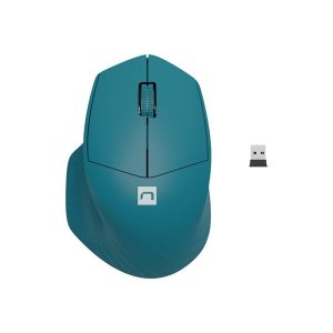 Natec Siskin 2 - mouse - 2.4 GHz Bluetooth 5.0 - blue - Mus - Optisk - 3 knapper - Blå
