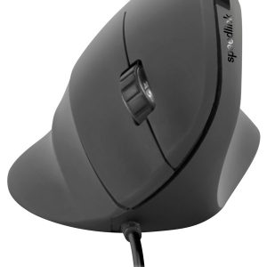 Speed-Link Piavo Ergonomic Vertical USB Mouse - Ergonomisk mus - 5 knapper - Sort