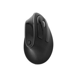 Deltaco OFFICE Vertical Ergonomic Wireless Mouse - Vertical mouse - Optisk - 6 knapper - Sort
