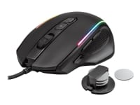 Trust GXT 165 Celox Gaming - Mus - ergonomisk - højrehåndet - optisk - 8 knapper - kabling - USB 2.0