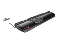 CHERRY ROLLERMOUSE - Rullebarre-mus - ergonomisk - optisk - 8 knapper - kabling - USB - sort