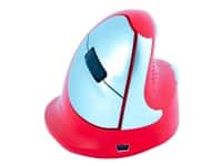 R-Go HE Sport - Lodret mus - ergonomisk - højrehåndet - 5 knapper - trådløs - Bluetooth - rød