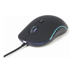 Gembird - mouse - illuminated large size - USB 2.0 - Mus - Optisk - 6 knapper - Sort