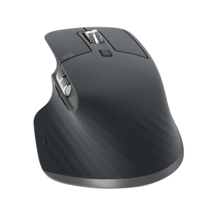 Logitech MX Master 3S Performance Wireless Mouse - Graphite - Ergonomisk mus - Optisk - 7 knapper - Sort