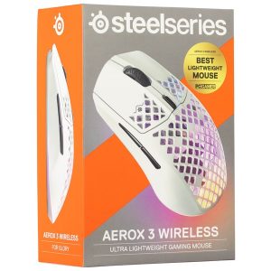 SteelSeries Aerox 3 Wireless - Snow - Mus - Optisk - 6 knapper - Hvid