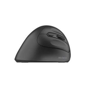 Deltaco Silent Wireless Vertical mouse 4 buttons 1000-16 - Ergonomisk mus - 4 knapper - Sort