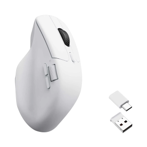 Keychron M6 Wireless - Hvid - Ergonomisk mus - Optisk - 7 knapper - Hvid