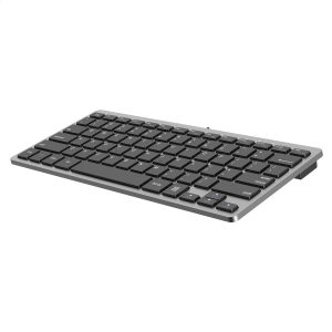 PLATINET k120 Office Tastatur - ENGELSK LAYOUT - Sølv/Sort