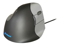 Evoluent VerticalMouse 4 - Lodret mus - ergonomisk - højrehåndet - optisk - 6 knapper - kabling - USB