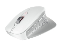 CHERRY STREAM MOUSE COMFORT - Mus - ergonomisk - højrehåndet - optisk - 6 knapper - trådløs - 2.4 GHz - trådløs modtager (USB) - hvid/grå