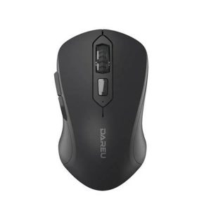 Dareu Wireless mouse LM115G 2.4G 800-1600 DPI (black) - Mus - 6 knapper - Sort