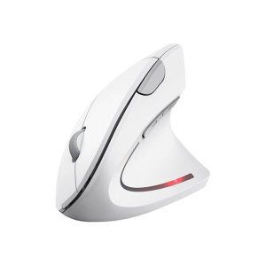 Trust Verto - Vertical mouse - Optisk - 6 knapper - Hvid