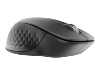 HP 430 - Mus - ergonomisk - multi-enhed - højre- og venstrehåndet - 5 knapper - trådløs - Bluetooth 5.0, 2.4 GHz - trådløs modtager (USB) - jet black