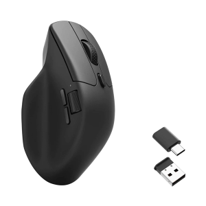 Keychron M6 Wireless - Sort - Ergonomisk mus - Optisk - 5 knapper - Sort