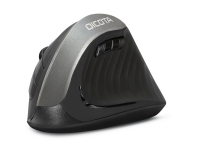 DICOTA Relax - Mus - ergonomisk - højrehåndet - 5 knapper - trådløs - trådløs modtager (USB) - sort