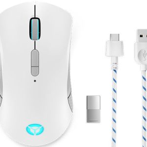 Lenovo Legion M600 Gaming Mouse Optisk Trådløs Kabling Grå Hvid