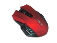 SPEEDLINK FORTUS Gaming - Mus - ergonomisk - højrehåndet - optisk - 5 knapper - trådløs - 2.4 GHz - trådløs modtager (USB) - sort
