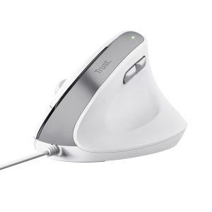 TRUST BAYO II ERGONOMIC MUS- HVID