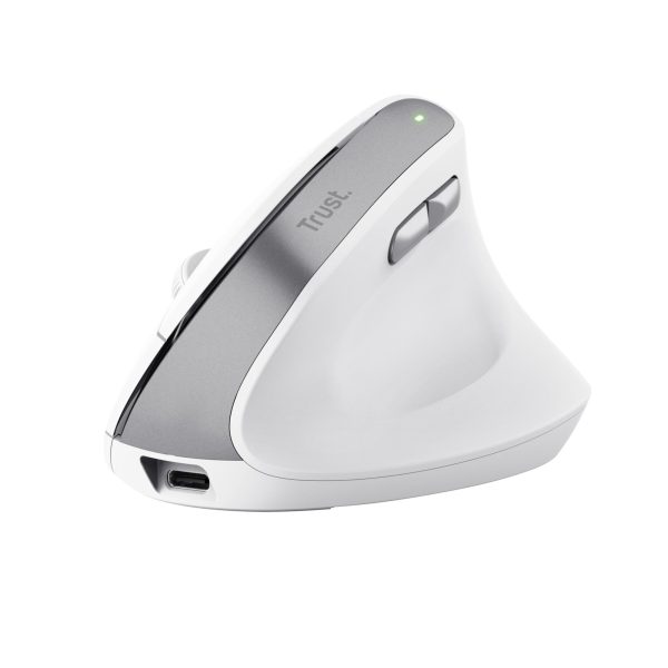 TRUST BAYO II ERGONOMIC TRÅDLØS MUS - HVID