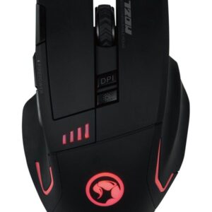 Marvo Mouse. Wireless. Black - Mus - Optisk - 8 knapper - Sort