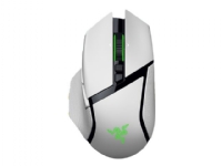 Razer Basilisk V3 pro 35K - Mus - ergonomisk - højrehåndet - optisk - 11 knapper - trådløs, kablet - Bluetooth, USB-C, 2.4 GHz - trådløs modtager (USB) - hvid