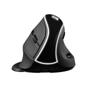 Sandberg Wireless Vertical Mouse Pro - Vertical mouse - Optisk - 6 knapper - Sort