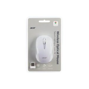 Acer AMR800 - mouse - 2.4 GHz - white - Mus - Optisk - 3 knapper - Hvid