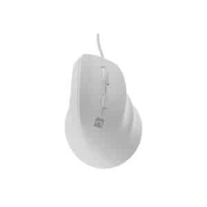 Natec CRAKE 2 PRO - vertical mouse - USB - white - Vertical mouse - Optisk - 6 knapper - Hvid