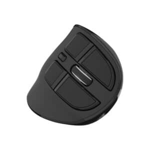 Natec EUPHONIE PRO - vertical mouse - 2.4 GHz Bluetooth 5.0 - black - Vertical mouse - Optisk - 9 knapper - Sort