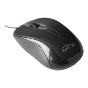 Media-Tech PLANO - Mus - Optisk - 3 knapper - Sort