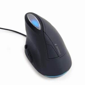 Gembird Ergonomic 6-button wired optical mouse - Vertical mouse - Optisk - 6 knapper - Sort