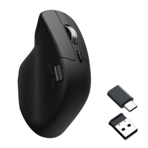 Keychron M6 Silent - Light 86g Wireless 1K - Ergonomisk mus - Optisk - 6 knapper - Sort