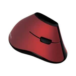LogiLink Ergonomic vertical mouse wireless 2.4 GHz red - Vertical mouse - Optisk - 5 knapper - Rød