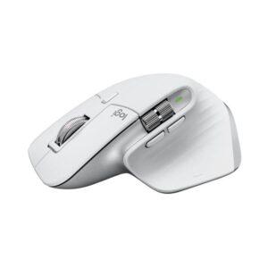 Logitech MX Master 3S for Mac Performance Wireless Mouse - Pale Grey - Ergonomisk mus - Laser - 7 knapper - Hvid
