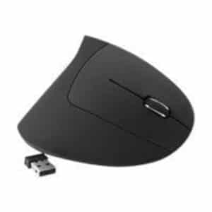 MediaRange - vertical mouse - 2.4 GHz - black - Vertical mouse - Optisk - 6 knapper - Sort