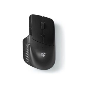 Nedis - mouse - black - Mus - Optisk - 6 knapper - Sort