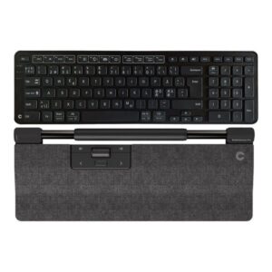 Contour RollerMouse Pro Regular Mørk Grå + Balance Keyboard BK - Trådløs - Pan Nordic Version - Keyboard and rollerbar set - Nordisk - Grå